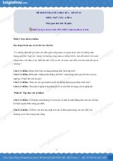 Đề thi giữa kì 1 Văn 6 - Đề số 12